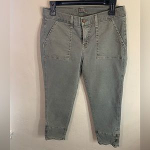 J Brand Scout Military Zip Cropped Jeans